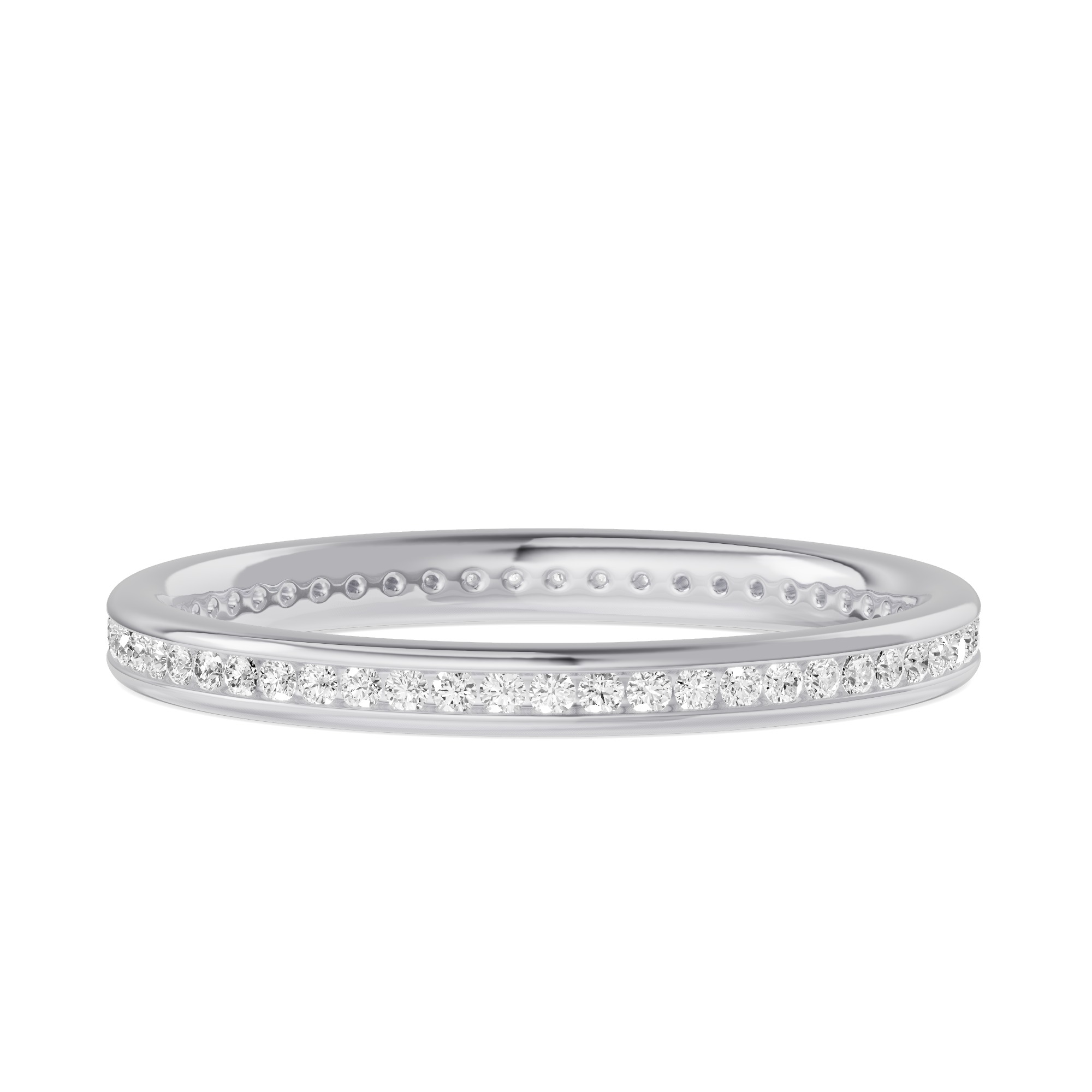 Channel-Set Lab Eternity Band (.25ct. tw.) - Platinum