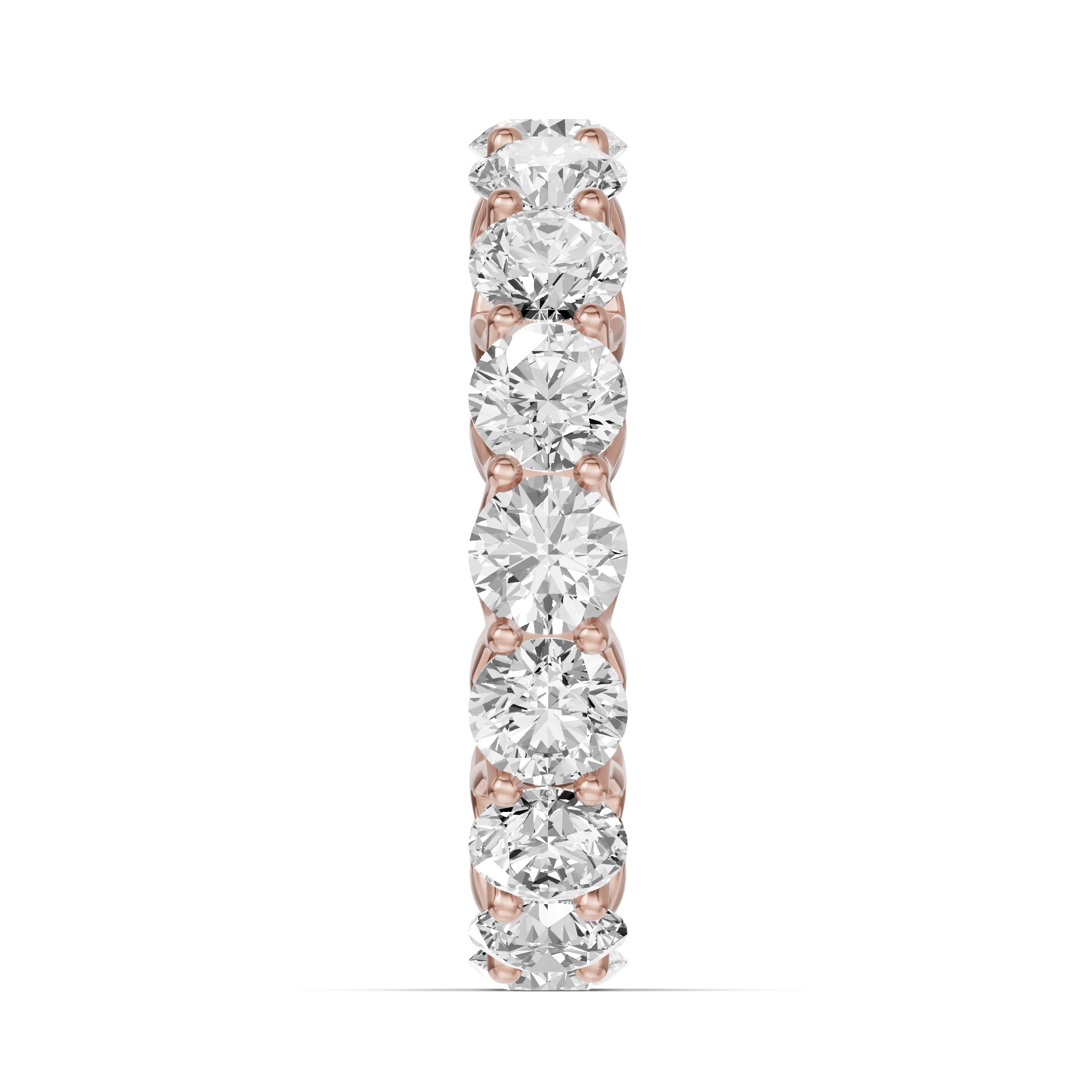 Unity Prong Lab Eternity Band (4.80ct. tw.) - 14K Rose Gold