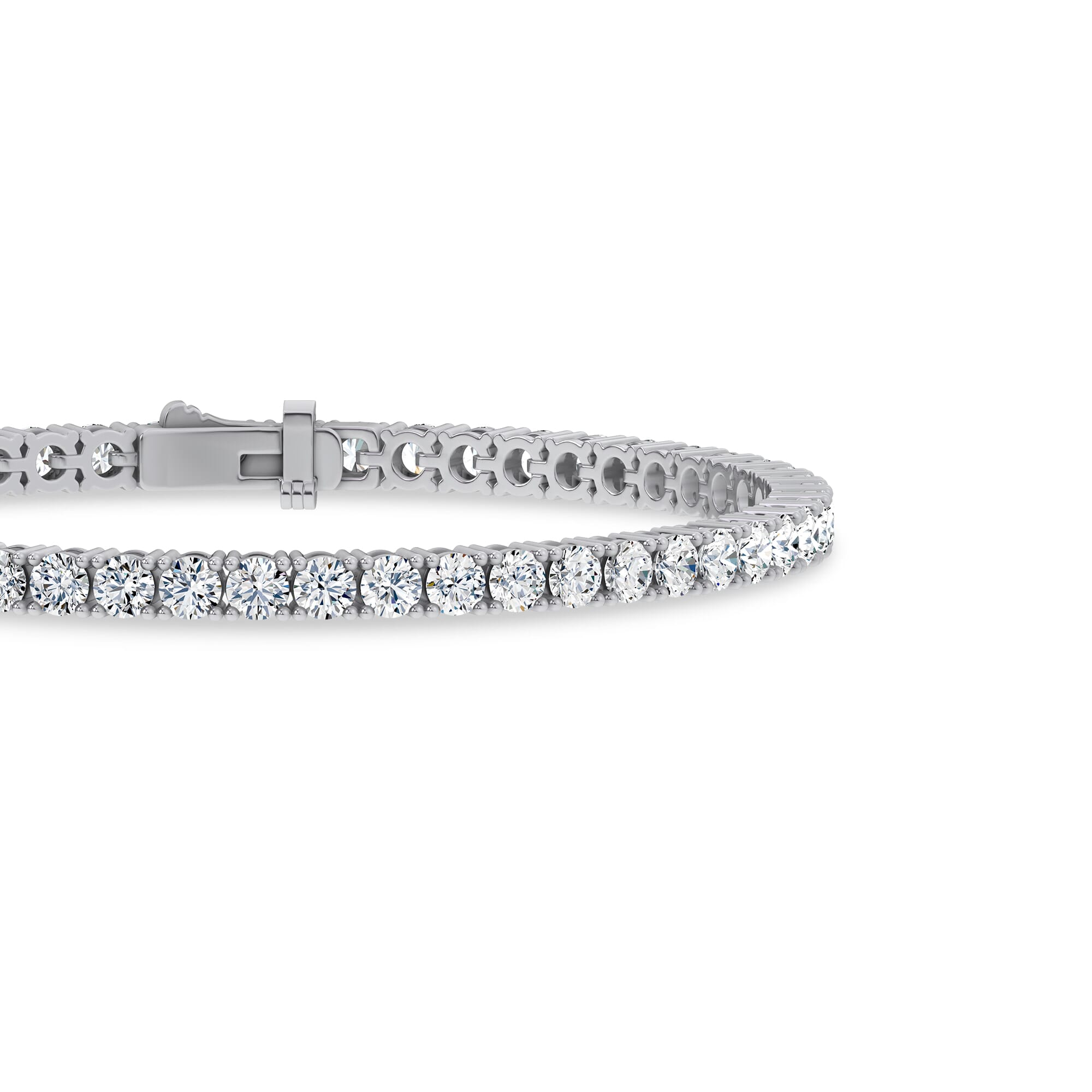 Four-Prong Lab Diamond Tennis Bracelet (6 14K
