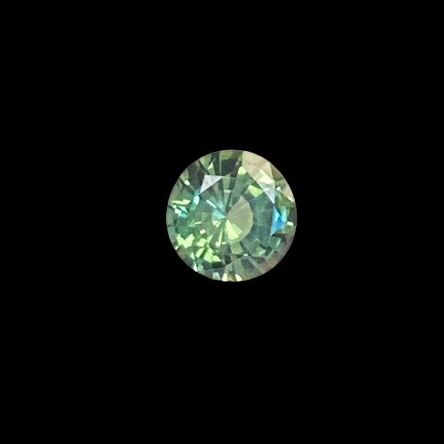 0.42 Carat Green Round Sapphire