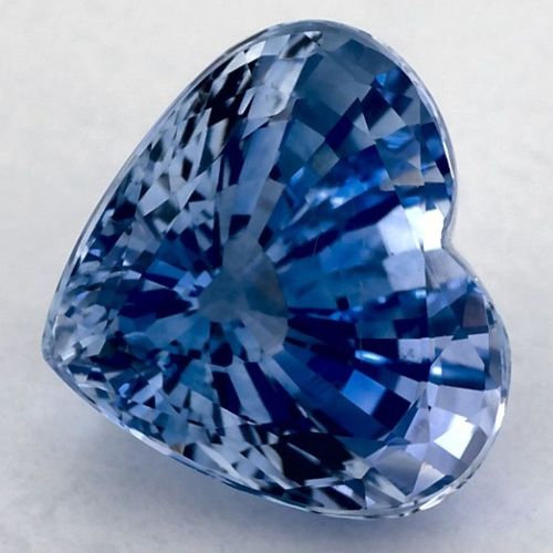 3.96 Carat Blue Heart Sapphire