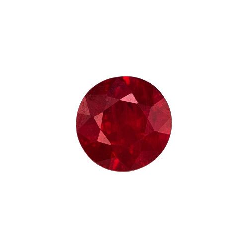 0.34 Carat Red Round Ruby