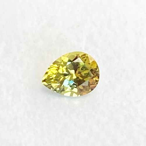 0.64 Carat Yellow Pear Sapphire