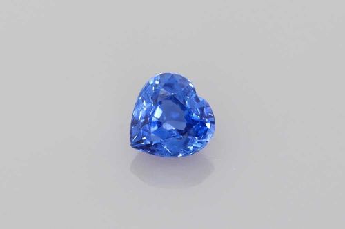 0.59 Carat Blue Heart Sapphire