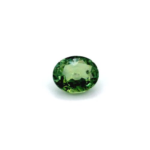 4.82 Carat Green Oval Sapphire