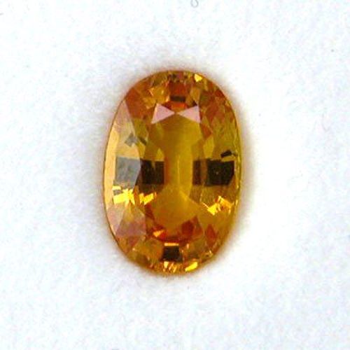 1.81 Carat Yellow Oval Sapphire