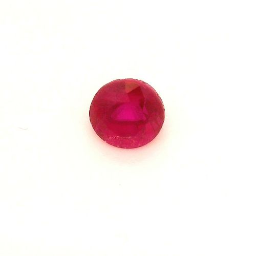 0.38 Carat Red Round Ruby