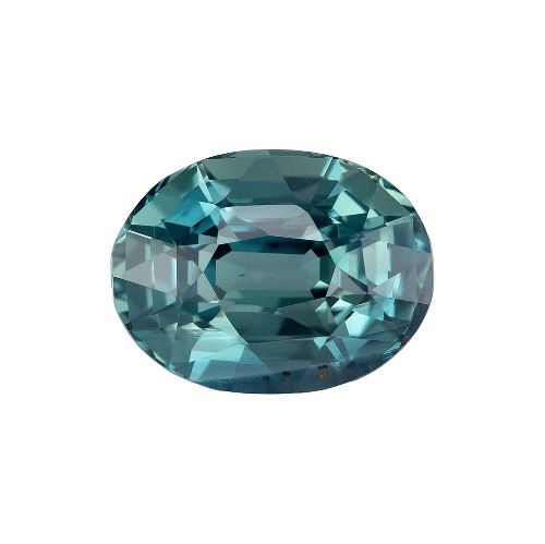 1.52 Carat Teal Oval Sapphire