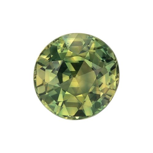 2.02 Carat Green Round Sapphire