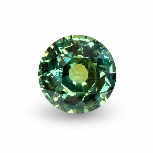 3.29 Carat Green Round Sapphire