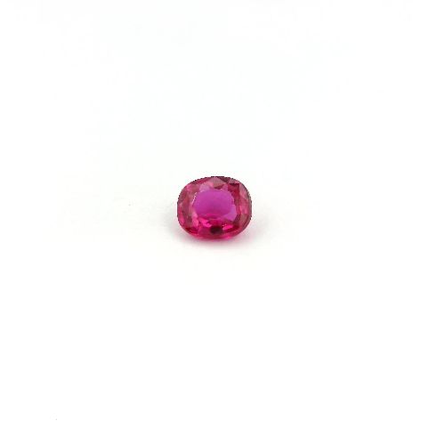 0.35 Carat Intense Red Cushion Ruby