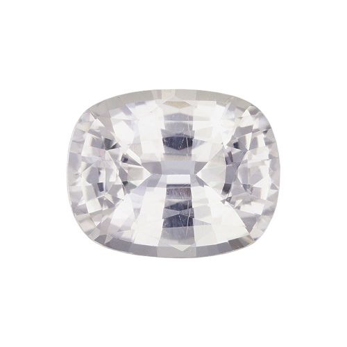 1.56 Carat White Cushion Sapphire