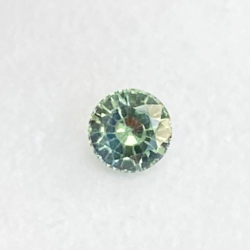 0.52 Carat Green Round Sapphire