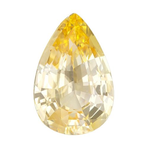 2.33 Carat Yellow Pear Sapphire