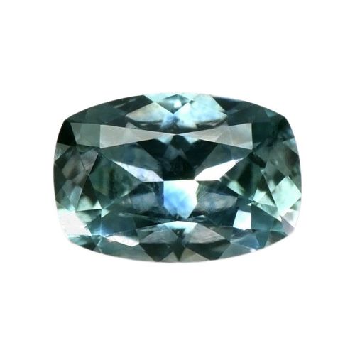0.48 Carat Green Cushion Sapphire