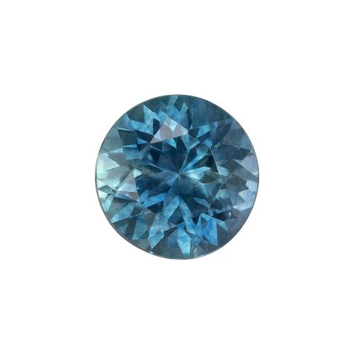 0.93 Carat Teal Round Sapphire