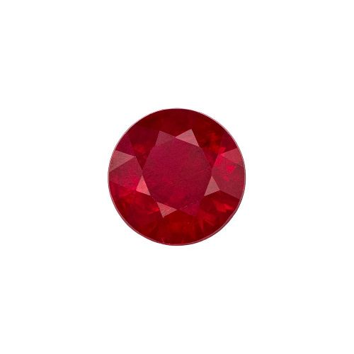 0.33 Carat Red Round Ruby