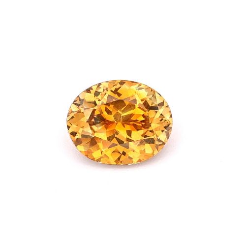 1.01 Carat Orange Oval Sapphire