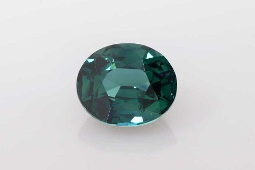 4.16 Carat Vivid Teal Oval Sapphire