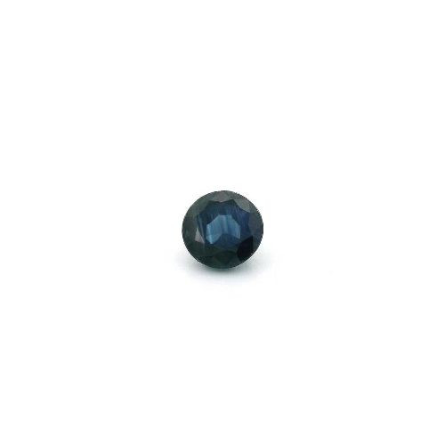 0.60 Carat Deep Blue Round Sapphire