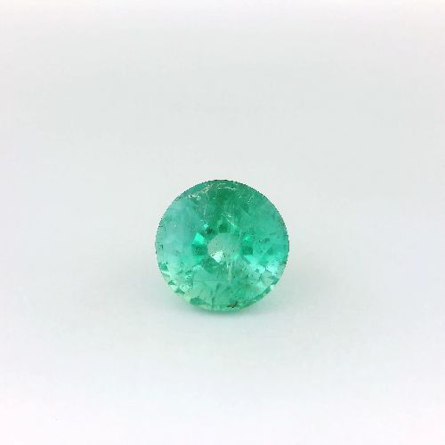 1.62 Carat Green Round Emerald