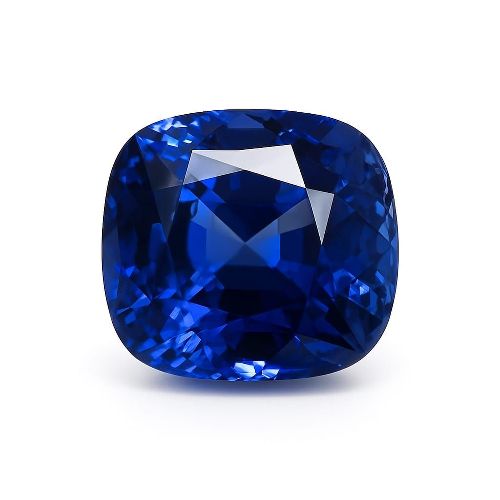 2.08 Carat Blue Cushion Sapphire