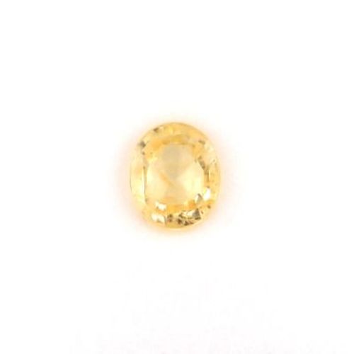 3.03 Carat Yellow Oval Sapphire