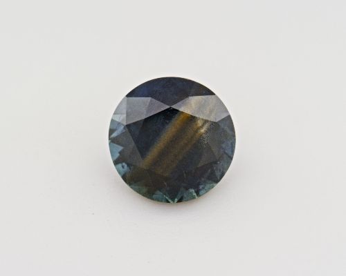 0.94 Carat Teal Round Sapphire