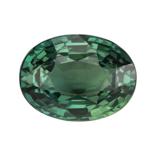 3.01 Carat Teal Oval Sapphire