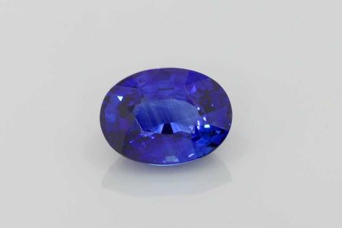 6.07 Carat Vivid Blue Oval Sapphire