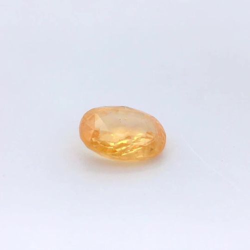 4.12 Carat Intense Orange Oval Sapphire