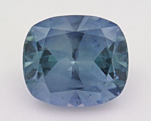 4.57 Carat Teal Cushion Sapphire