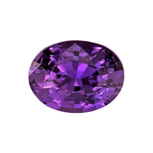 1.59 Carat Purple Oval Sapphire