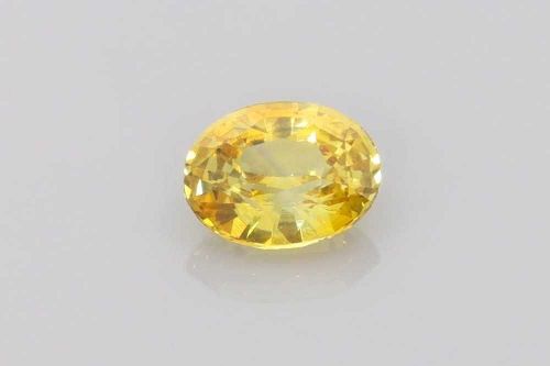 2.02 Carat Vivid Yellow Oval Sapphire