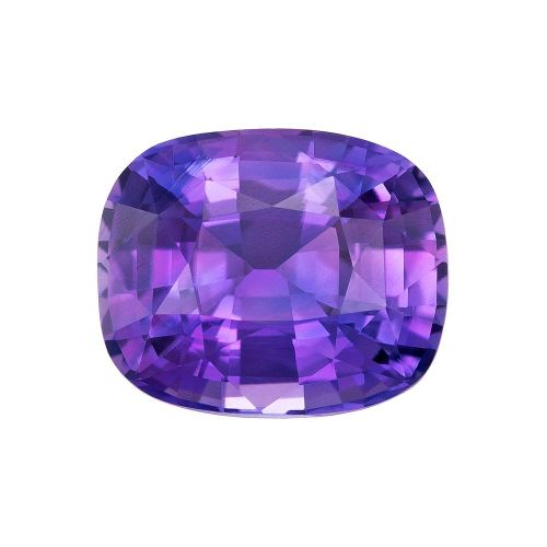 2.25 Carat Purple Cushion Sapphire