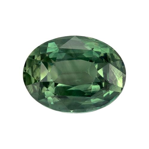 2.53 Carat Green Oval Sapphire