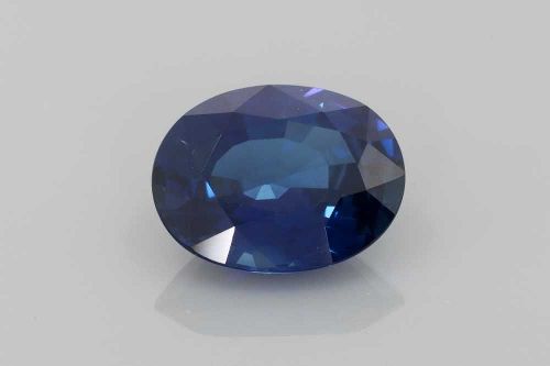 4.08 Carat Vivid Blue Oval Sapphire