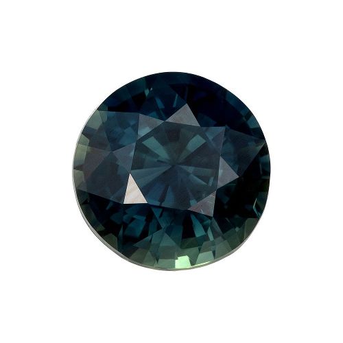 2.08 Carat Teal Round Sapphire