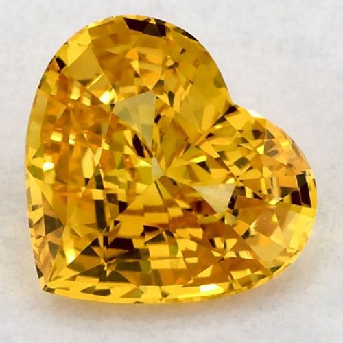 2.03 Carat Yellow Heart Sapphire