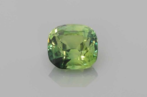 1.59 Carat Green Cushion Sapphire