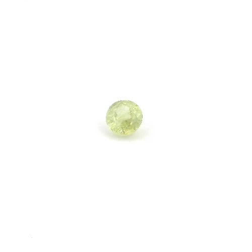 0.30 Carat Light Yellow Round Sapphire