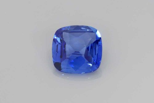 2.04 Carat Blue Cushion Sapphire