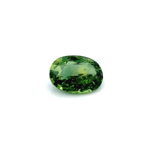 6.54 Carat Green Oval Sapphire