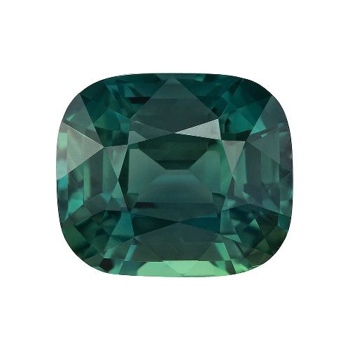 3.03 Carat Teal Cushion Sapphire