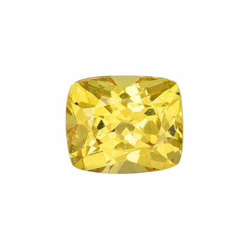 0.72 Carat Yellow Cushion Sapphire