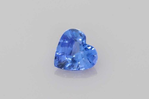 0.74 Carat Blue Heart Sapphire