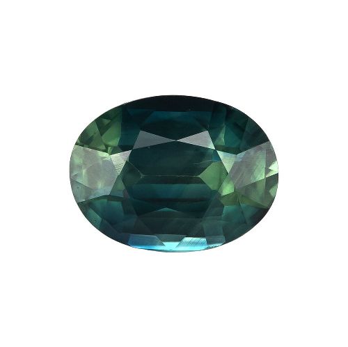 1.35 Carat Teal Oval Sapphire