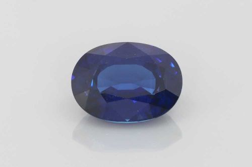 5.98 Carat Vivid Blue Oval Sapphire