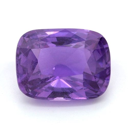3.07 Carat Purple Cushion Sapphire