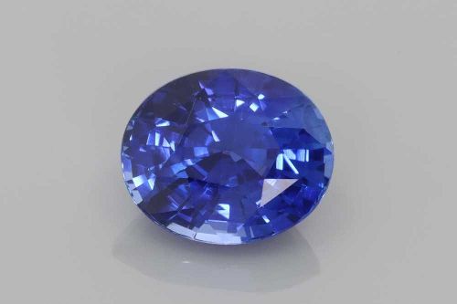 3.53 Carat Vivid Blue Oval Sapphire